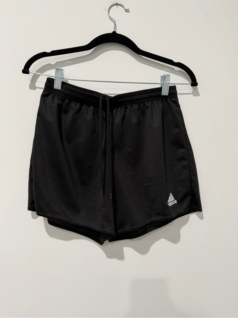 adidas Black Women's Athletic Shorts with Drawstring Waist